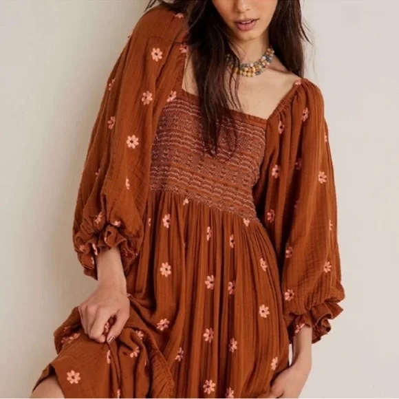 RARE Free People | Dahlia Embroidered Maxi Dress | XS - Picture 2 of 16